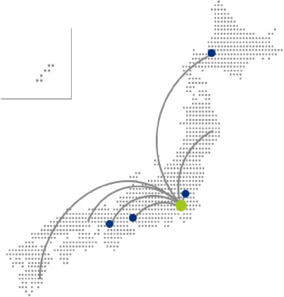 本社拠点の短期出張ベースの勤務体系